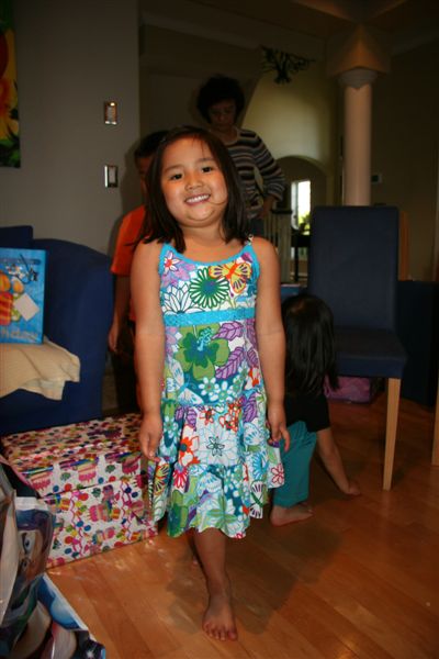 Kendra couldn't wait to put this dress on!