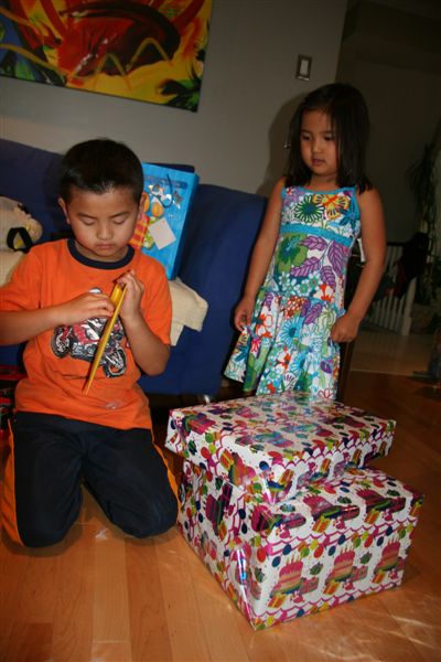 Cameron read all the cards out loud