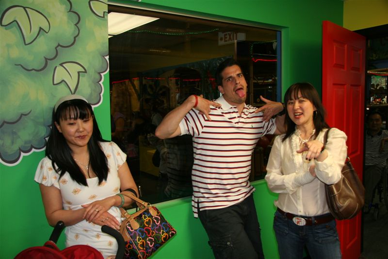 Who is that freak in stripes?