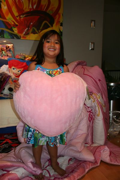 A giant fluffy hear pillow! Exactly what I asked for!