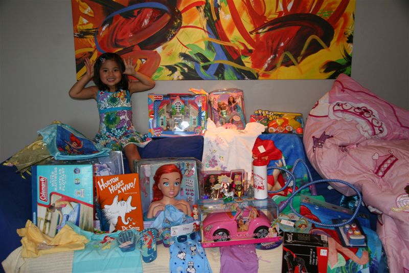 Oh la la - is all Kendra kept saying with opening each gift! She was elated with them all!