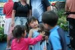 Kendra gets to pet the sea otter too