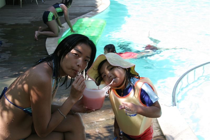Better than a slurpee! Watermelon juice, our staple