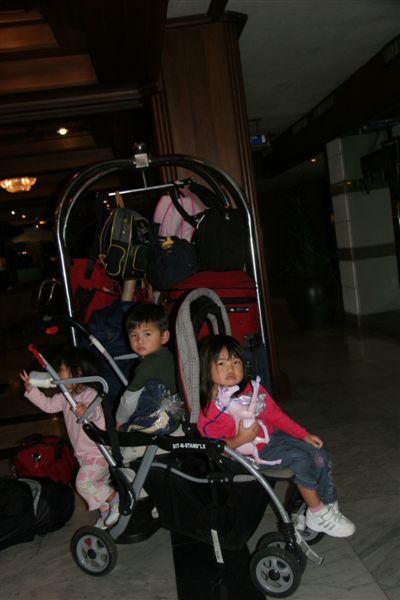 Going home - look at all of our luggage!