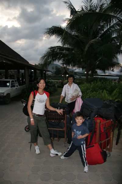 Koh Samui airport is completely outdoors