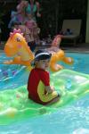 Floaties in the water