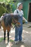 Farmer Jim and Gorbie the pony