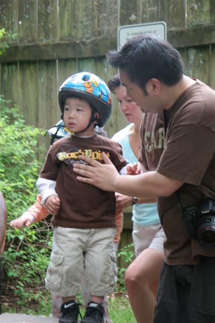 Shyang gives son some coaching