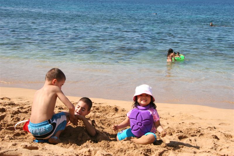 Kendra: Burying people is fun!