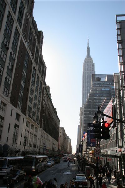Empire state building in far distance