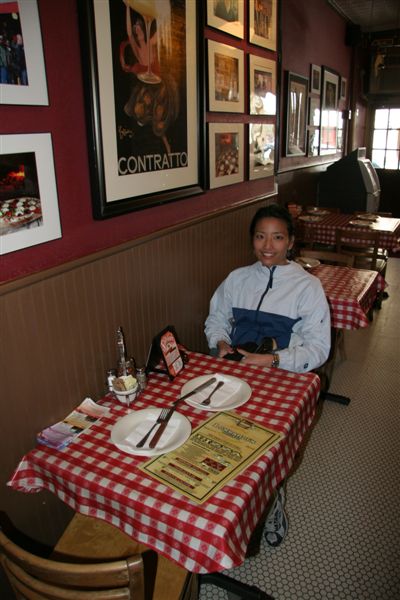 Awaiting pizza from Lombardo's - 1st pizzeria in American history