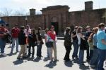 Line up to get on ferry to Liberty Island