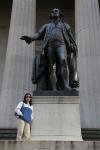 Statue of George Washington on Wall Street