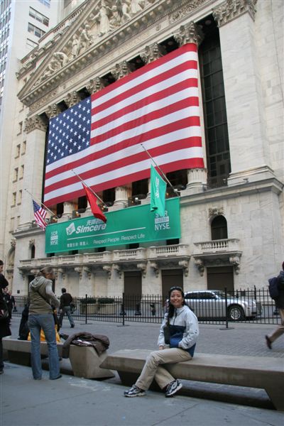 Unforunately, the stock exchange is not open to the public