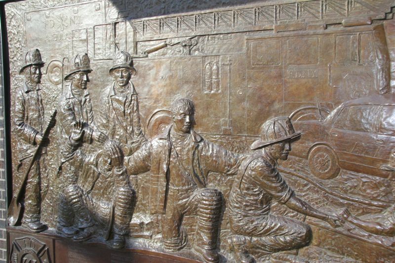 Sculpted out of bronze