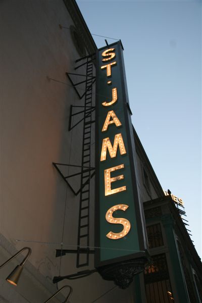 St. James, one of many theatres off Broadway