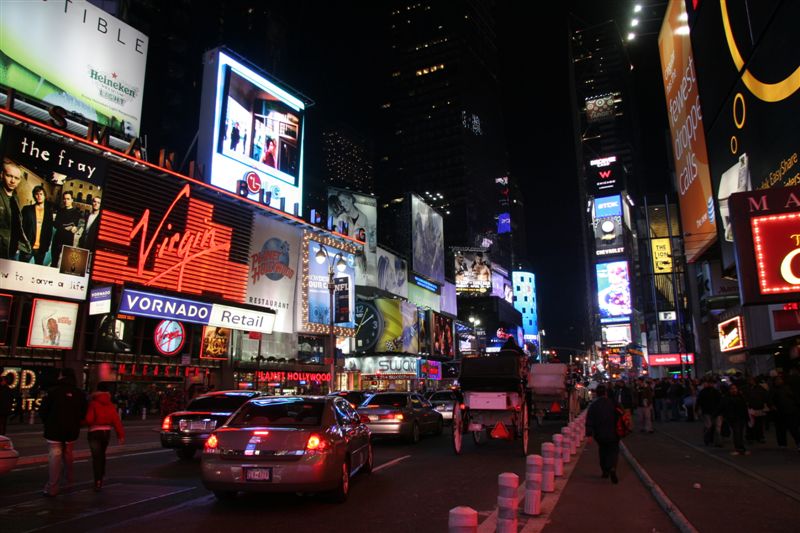 Times Square at night