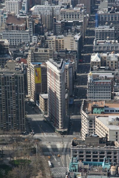 There's the flat iron building