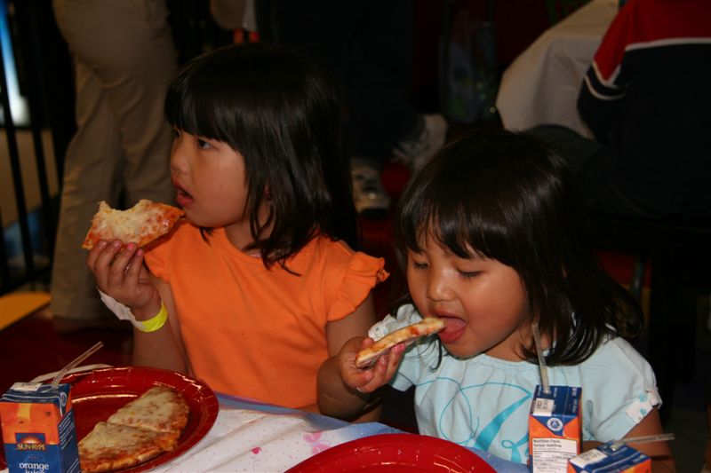 Very hungry little girls