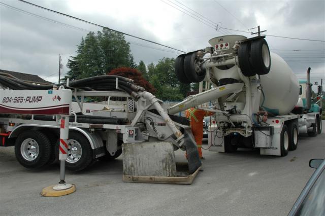 Pouring the foundations walls.  It took 5 truck loads of cement!!!!