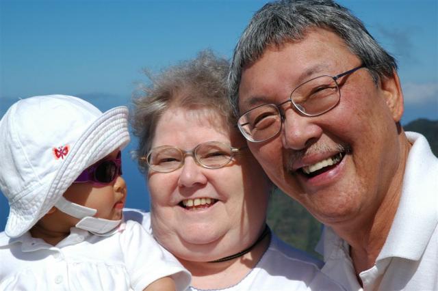 Hi Grandma and Grandpa!