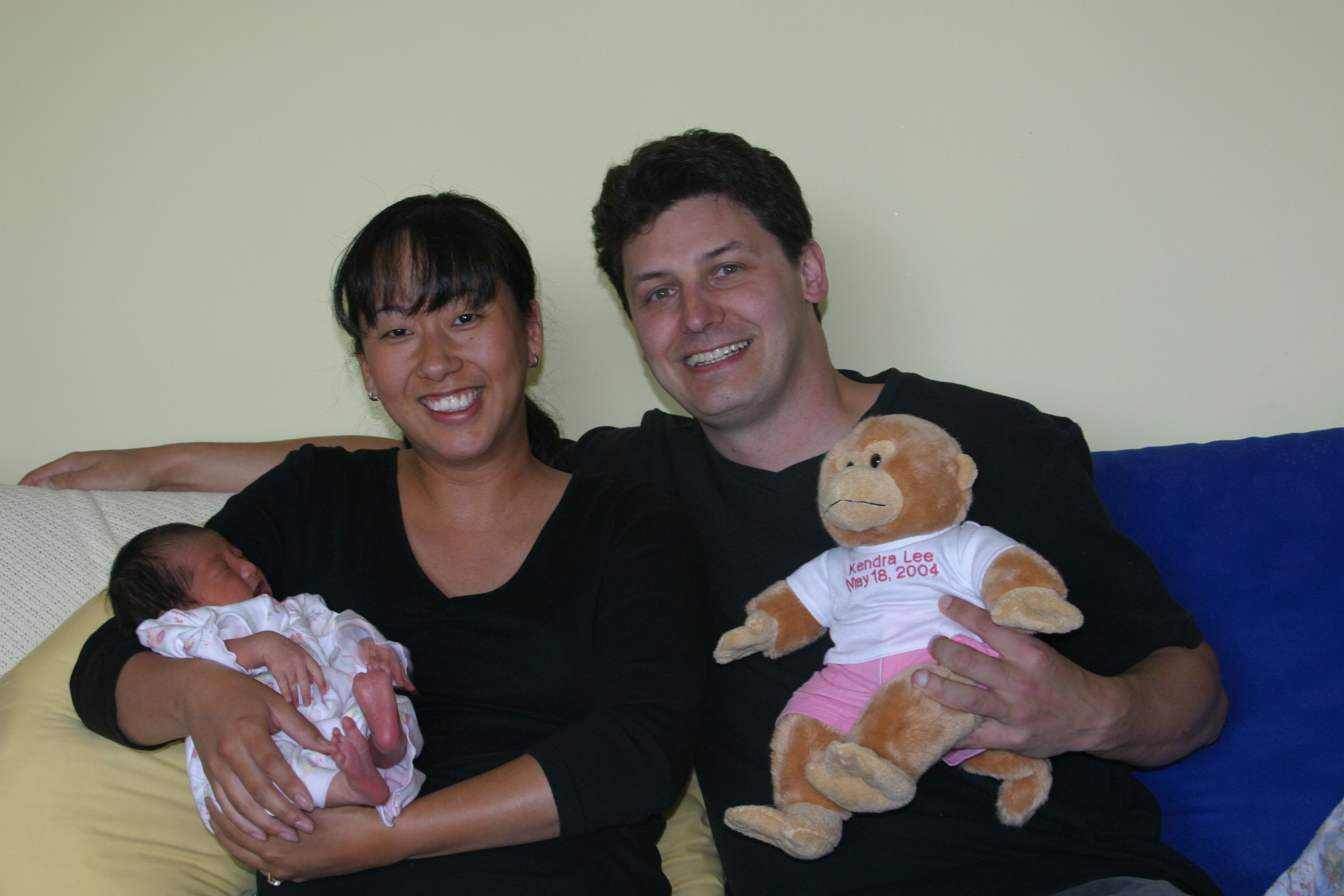 Expectant parents, Julie and Kent  (monkey not included)