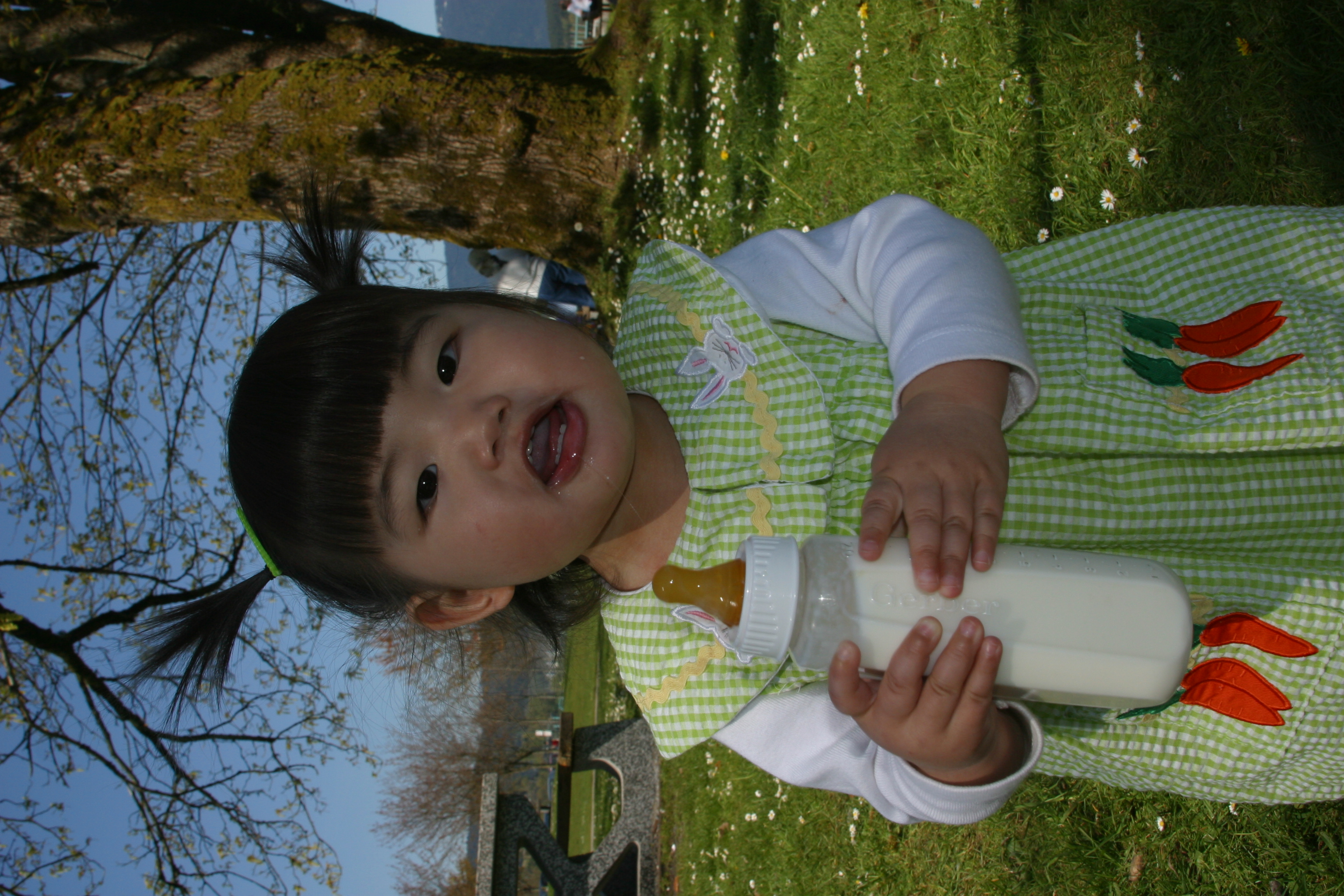 Kiana in her Easter outfit