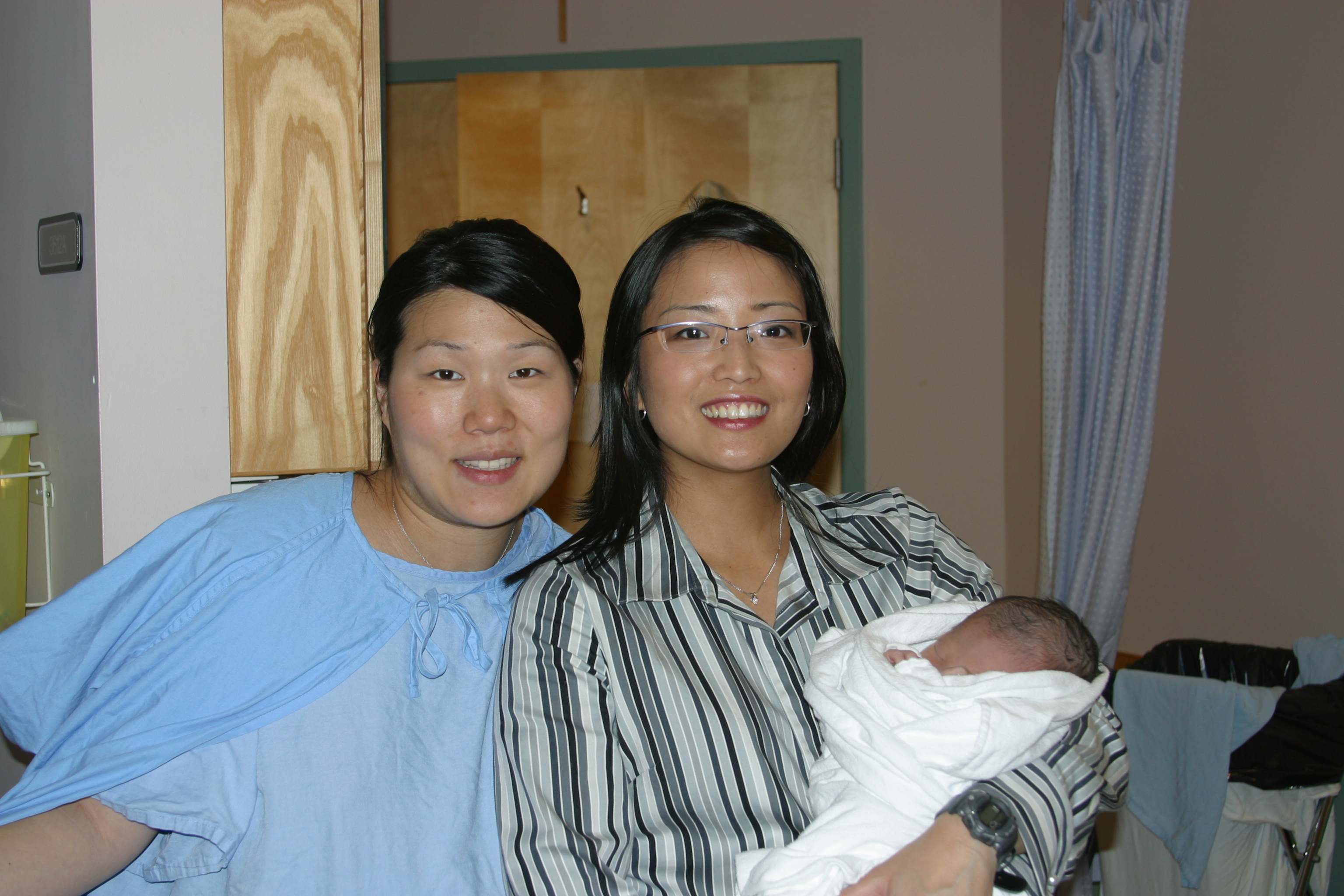 Post Partum Nancy - the morning Kobe arrives!