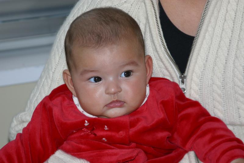 Talia at 4 1/2 months old