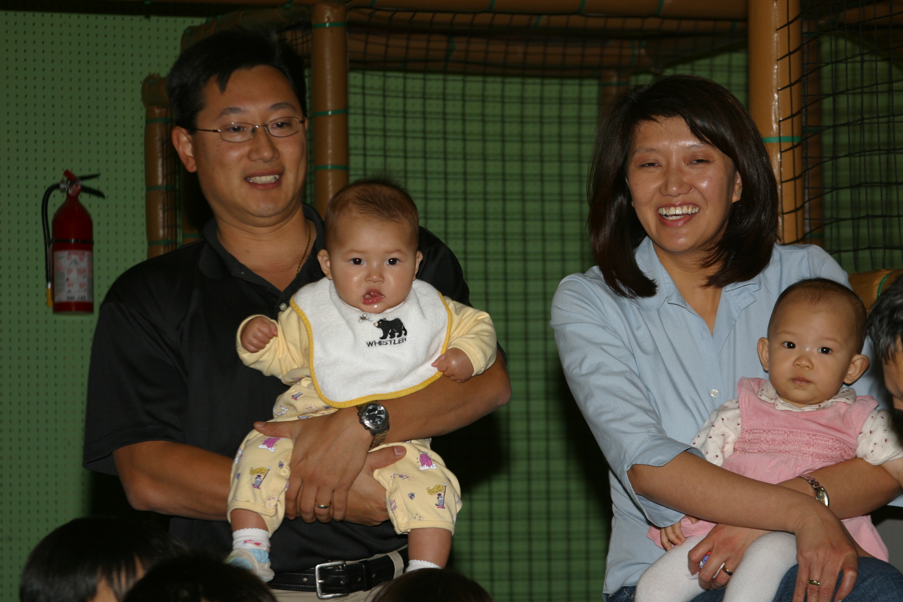 Baby Mei-Lin and Baby Natalie can't wait til they can give it a whack!