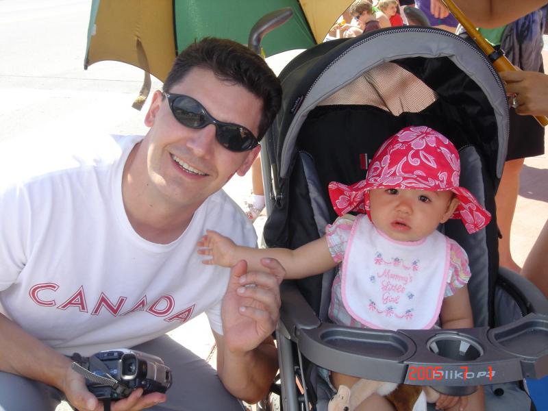 I think Tia's got the best seat in the house!