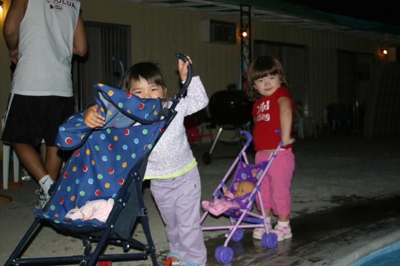 Babes walking their babies