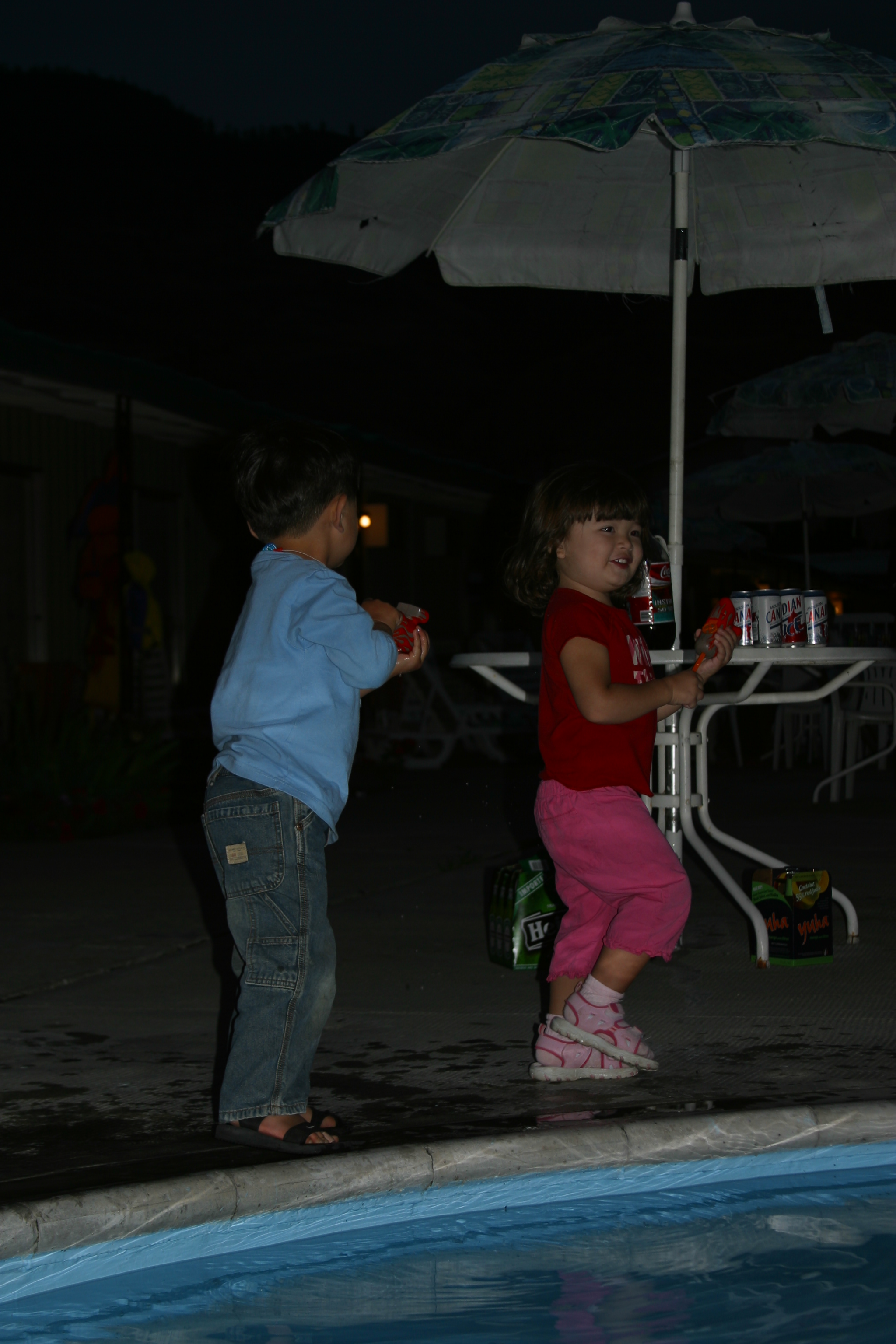 Cameron, do you ever let up on those squirt guns?