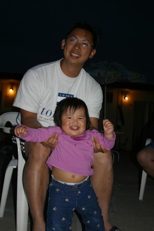 Kendra models her milk gut