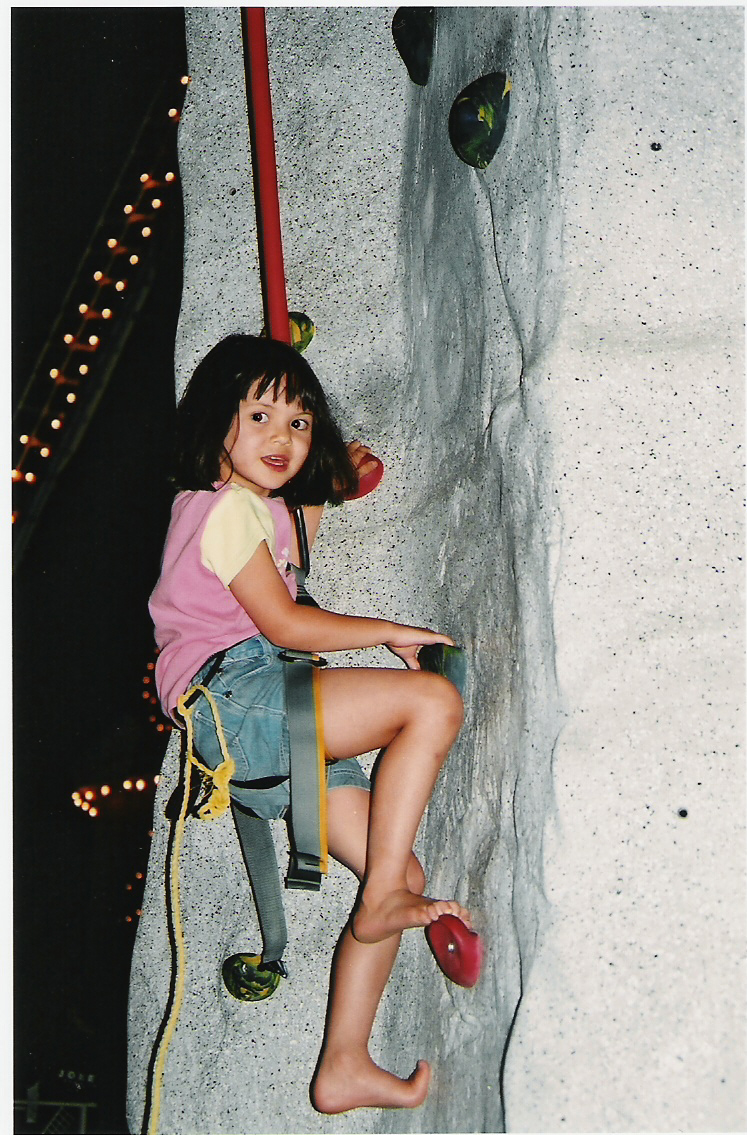 sarah rock climbing @ Osoyoos