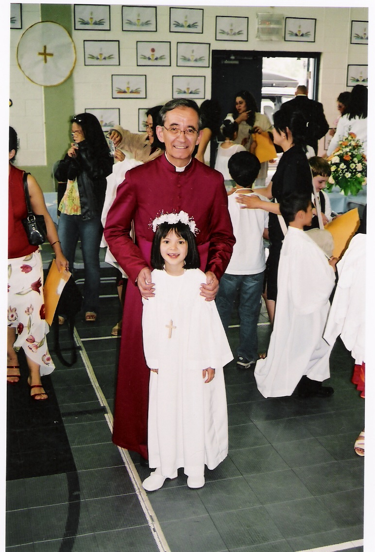 Msgr. Rossi & Sarah - First Communion