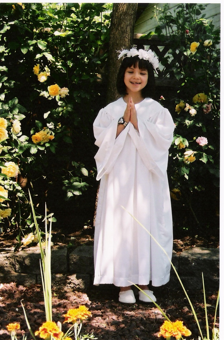 Angelic Sarah's first communion
