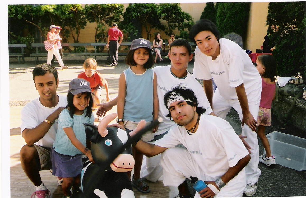 Break Dancing group - Sarah won the cow for Clare